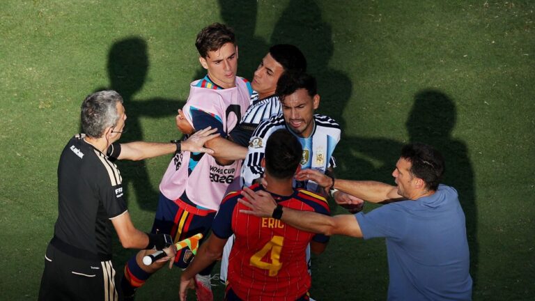 Argentina’s Paredes sent off for fight after World Cup loss